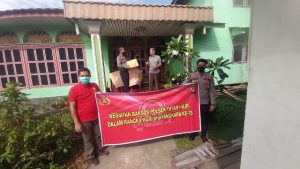 Songsong HUT ke-75 Bhayangkara, Polsek Tayan Hilir Gelar Bakti Sosial