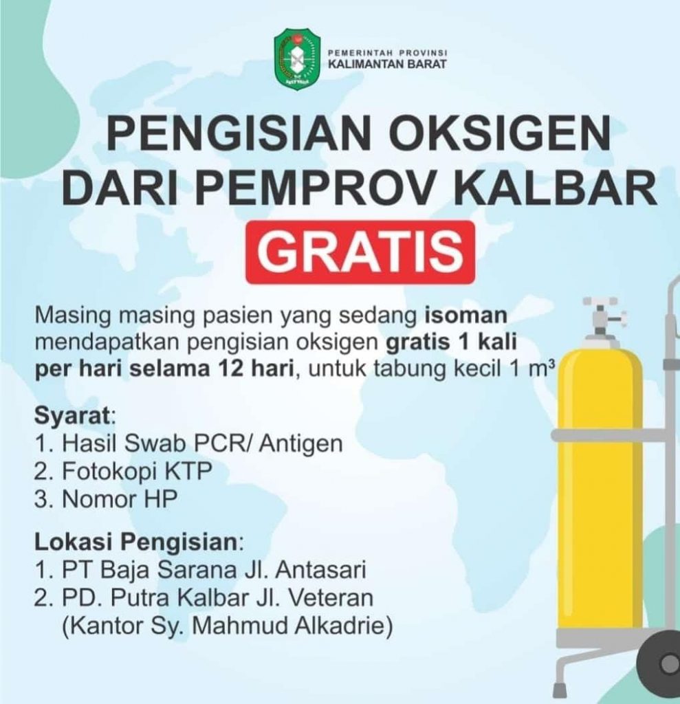 Pasien Isoman Dapat Oksigen Gratis. Ini Syarat dan Tempatnya