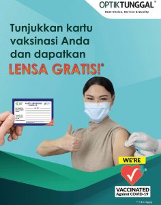 Ikut Vaksin Dapat Lensa di Optik Tunggal Gaia Bumi Raya City