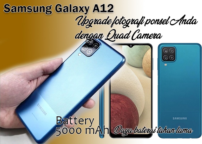 Hp Samsung Galaxy A12 Spesifikasi dan harga 2021
