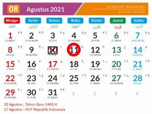Libur 1 Muharram Digeser Hari Rabu