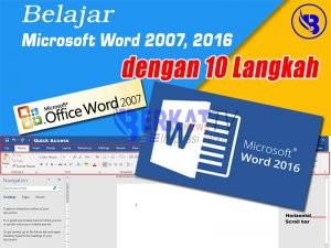 Belajar Microsoft Word 2007, 2016 dengan 10 Langkah!