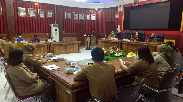 Rapat persiapan peringatan Hari Anak Nasional (HAN) yang direncanakan digelar pada 15 September 2021