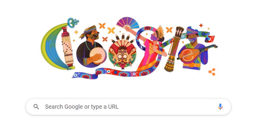 Ilustrasi HUT Kemerdekaan Menghiasi Google Doodle