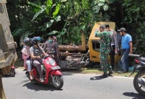 Truk Sampah Dinas LH vs Motor Akibatkan Dua Orang Tewas