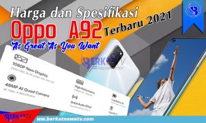 Harga dan Spesifikasi Hp Oppo A92 Terbaru 2021