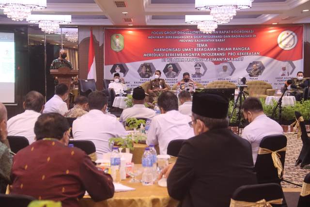 Focus Gruop Discussion (FGD) dan Rakor yang diikuti Forkompinda dan tokoh agama di Kalbar.