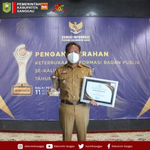 Sanggau Raih Peringkat Pertama Badan Publik Informatif se Kalbar