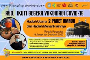 Buruan Daftar…Vaksinasi Dapat Hadiah Umroh