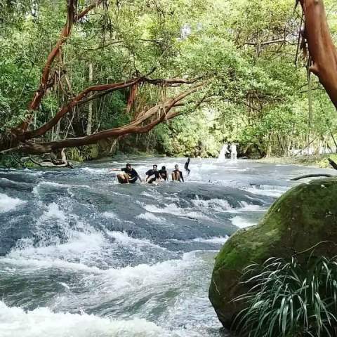 ODTW Pancur Aji di Kabupaten Sanggau yang masih menjadi tempat primadona bagi masyarakat untuk berwisata.