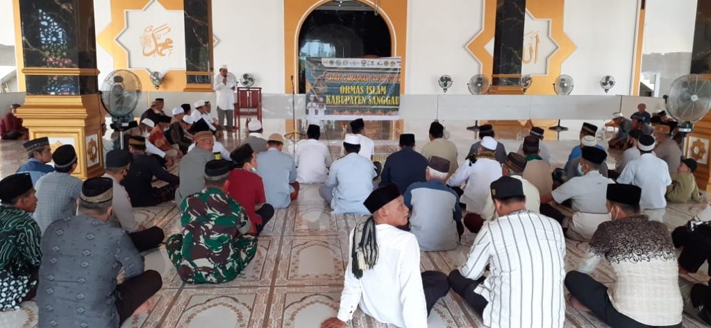 Gabungan ormas Islam Sanggau safari ramadan di Masjid Jamik Nurul Islam Kecamatan Kembayan