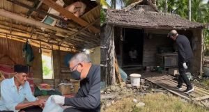 Midji Berlebaran ke Rumah Warga Sekaligus Bagikan Bantuan