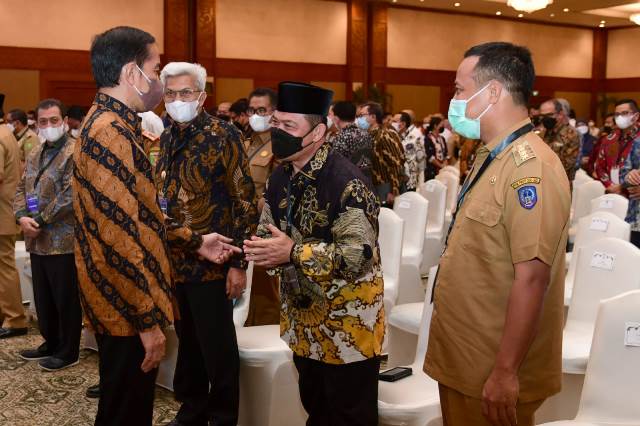 Wakil Gubernur Kalbar saat menghadiri pengarahan dari Presiden RI Joko Widodo tentang Aksi Afirmasi Bangga Buatan Indonesia