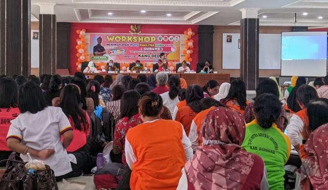 Workshop peningkatan mutu kualitas guru PAUD se Kabupaten Sanggau.