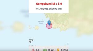 Tidak Berpotensi Tsunami, Gempa Bumi Ketapang Akibat Sesar Aktif