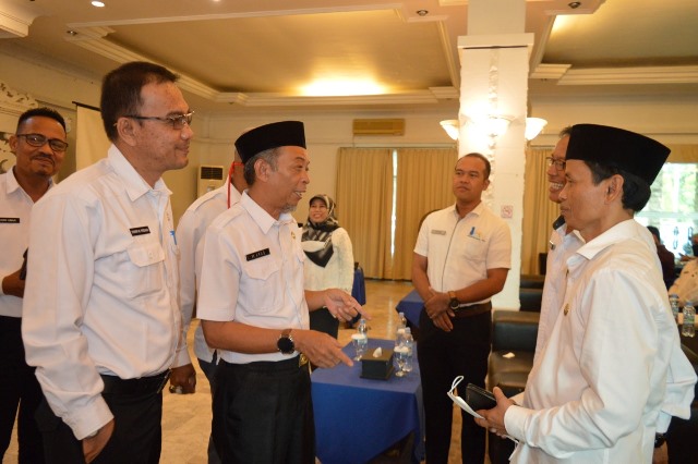 Kepala Dinas Pendidikan dan Kebudayaan (Dikbud) Kubu Raya disela pelatihan penyusunan kurikulum merdeka bersama para kepala sekolah, Rabu (6/7)