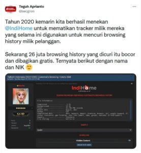 Data Pelanggan Indihome Diduga Bocor