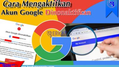 Cara mengaktifkan akun google dinon aktifkan.