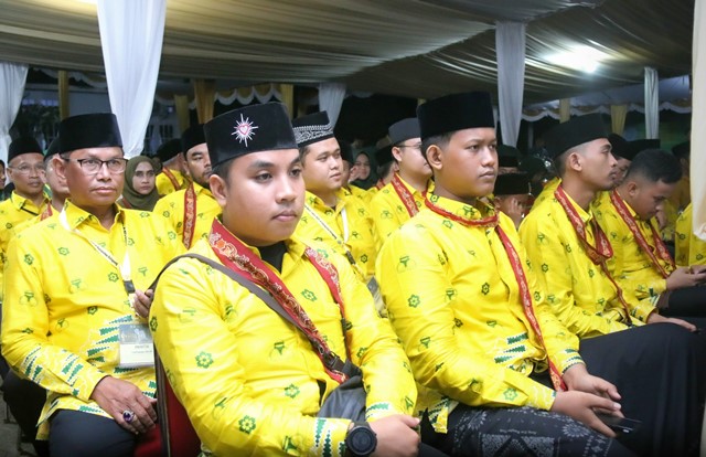 Peserta MTQ XXX yang berlangsung di Ketapang saat mengikuti ramah tamah bersama Gubernur Kalbar pada Jumat (4/11) malam.