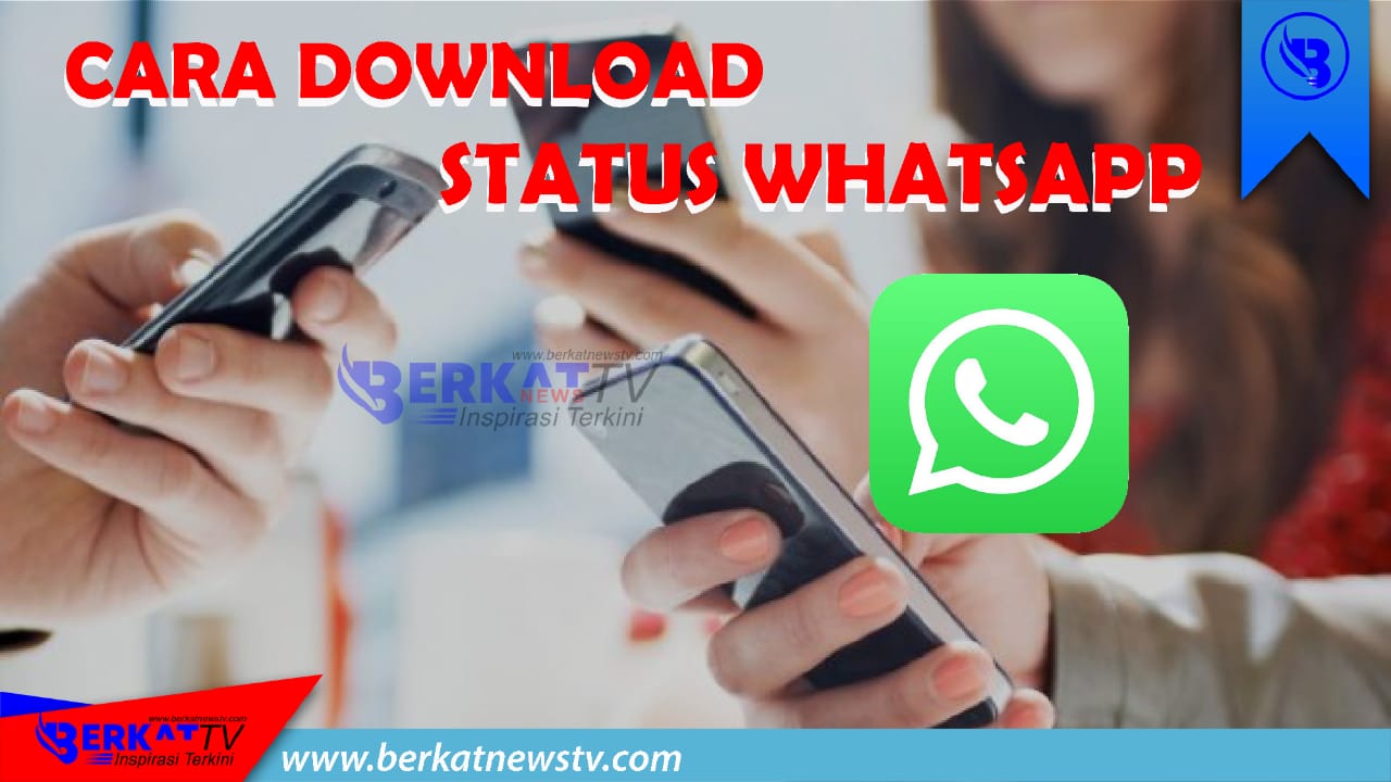 Cara download status whatsapp. desain