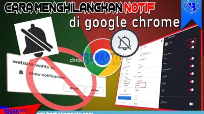 Cara menghilangkan notifikasi di google chrome