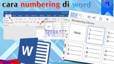 Cara numbering di Microsoft Word