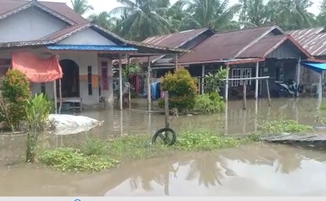 Ribuan rumah di Kabupaten Sambas terendam banjir akibat dari hujan intensitas tinggi yang terjadi dalam kurun waktu tiga hari terakhir.