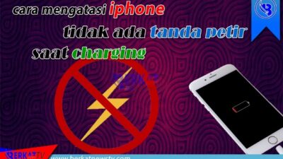 Mengatasi iphone tidak ada tanda petir saat charging