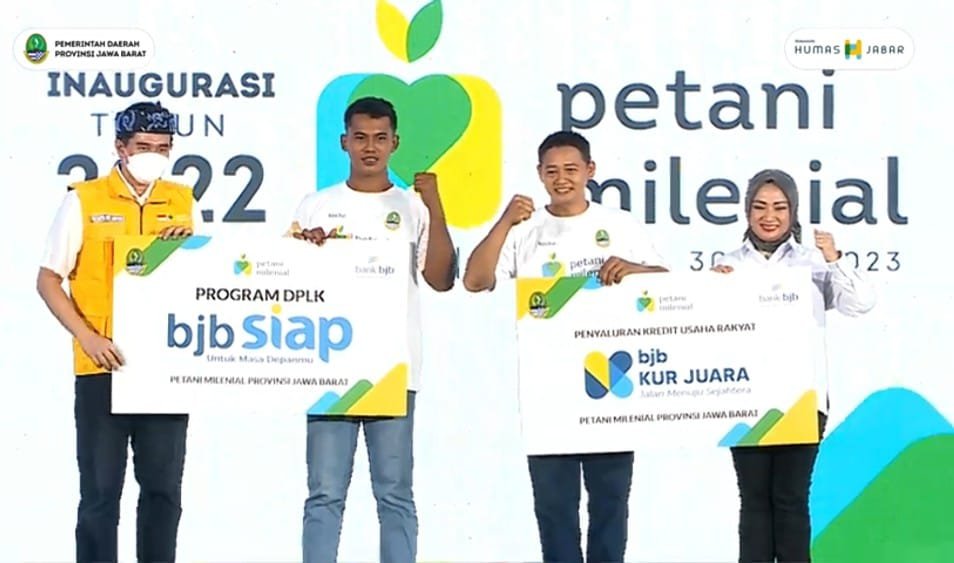 Bank BJB menyalurkan kredit Rp650 miliar dalam program Inagurasi Petani Milenial yang bekerja sama dengan Pemprov Jawa Barat, Selasa (30/5)