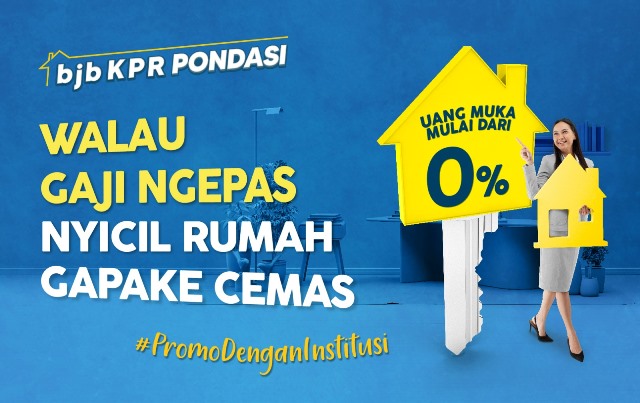 Bank BJB memperkenalkan program khusus KPR yang disebut "BJB KPR Pondasi". Sebuah program promo Bank BJB bersama institusi mitra. Program ini menawarkan suku bunga promosi, tenor pinjaman yang diperpanjang hingga 25 tahun, potongan biaya, dan uang muka nol persen.