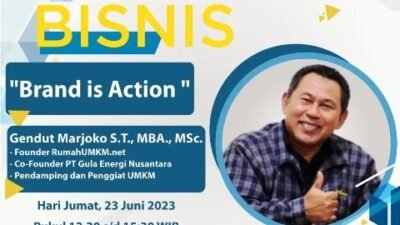 Program Bincang Jumat Bisnis by Bank BJB akan kembali mengupas tuntas tentang pentingnya branding dalam menjalani bisnis bagi para pelaku usaha mikro, kecil, dan menengah (UMKM).