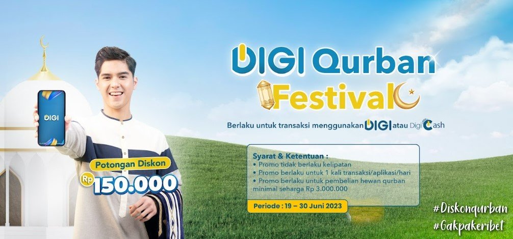 Bank BJB mengadakan program DIGI Qurban Festival yang bekerja sama dengan merchant pilihan yang tersebar di wilayah Bogor, Tangerang, Bandung, Garut, Pandeglang dan Kabupaten Cirebon.
