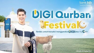 Program DIGI Qurban Festival memberikan kesempatan kepada masyarakat untuk mendapatkan potongan harga menarik saat membeli hewan qurban di lokasi penjualan hewan yang bekerjasama dengan Bank BJB.