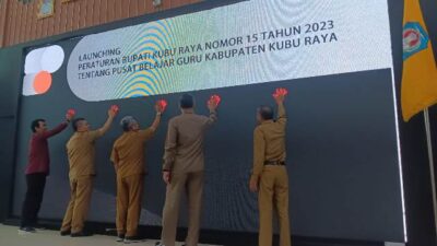 Launching Perbup Nomor 15 tahun 2023 pada Senin (12/6) seiring diterjunkannya 79 guru untuk percepatan Kurikulum merdeka. Foto: ian