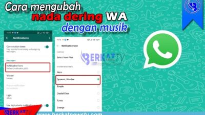 Cara mengubah Nada Dering Whatsapp Dengan musik