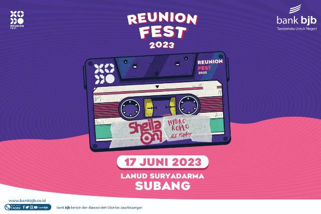 Bank BJB siap memanjakan nasabah yang hadir dalam Reunion Fest 2023 Subang dengan menghadirkan banyak promo menarik untuk pengguna DIGI atau DigiCash.