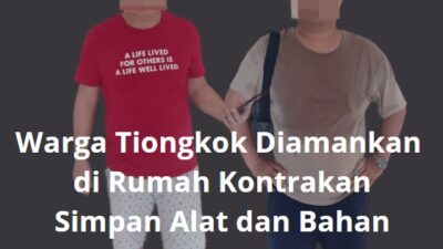 Dua Warga Tiongkok Pekerja Tambang Diamankan