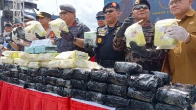 Operasi PURNAMA Gagalkan Penyelundupan 130,97 Kg Sabu dari 11 Tersangka