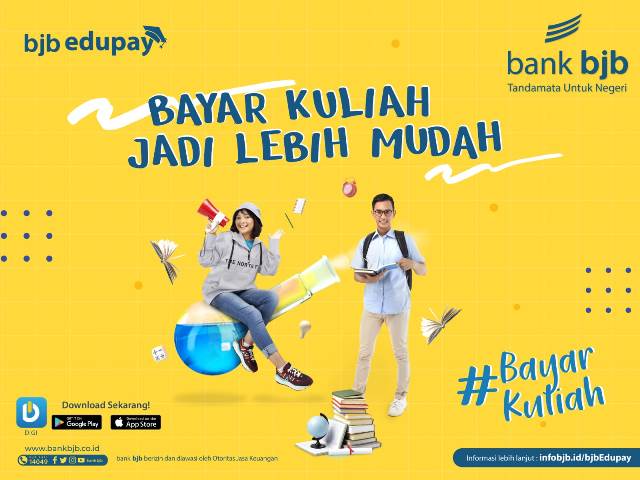 Bank BJB telah menyiapkan BJB Edupay, sebagai layanan pembayaran tagihan biaya pendidikan agar semakin mudah. BJB Edupay adalah layanan perbankan yang dikembangkan khusus untuk memberikan jasa layanan keuangan kepada lembaga pendidikan, memungkinkan peserta didik untuk membayar kewajiban melalui seluruh channel Bank BJB secara real-time online.