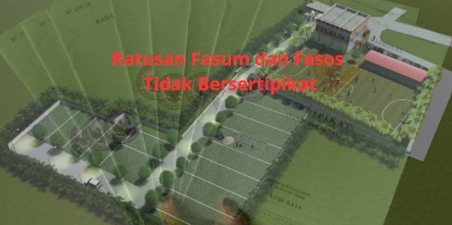 Ilustrasi rtatusan fasum dan fasos tidak bersertipikat