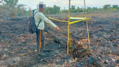 Warga Pontianak Bakar Lahan di Kubu Raya