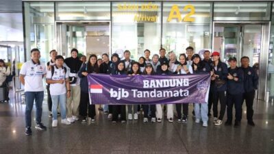 Tim bola voli Timnas Indonesia yang diwakili Bandung BJB Tandamata sudah bertolak menuju Vietnam pada Selasa, 1 Agustus 2023 untuk menghadapi Kejuaraan Bola Voli Asia Tenggara (ASEAN) atau The Southeast Asian Volleyball League (SEA V.League) 2023.