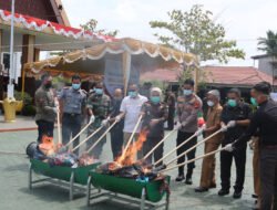 Barang Bukti dari 173 Kasus Dimusnahkan