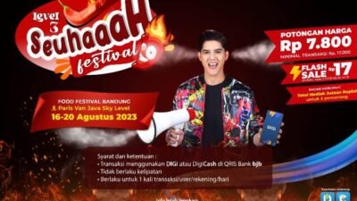 Seuhahhh Festival 2023 siap memeriahkan gelaran perayaan HUT ke-78 RI di Kota Bandung. Festival kuliner pedas yang didukung Bank BJB ini akan hadir di Sky Level Mall Paris Van Java pada 16-20 Agustus 2023.