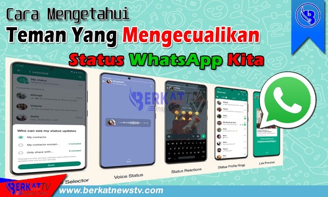 Cara mengetahui teman mengecualikan status whatsapp kita