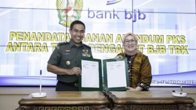 Bank bjb – TNI AD Tandatangani Adendum Perpanjangan PKS