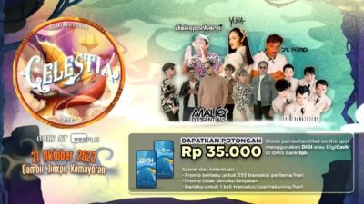 Bank bjb berkomitmen untuk senantiasa mendukung berbagai event kreatif yang dilakukan generasi muda. Dukungan nyata bank bjb kali ini diberikan dalam gelaran Event Celestia alias Cerita Lelana Suara Euforia yang digelar SMAN 68 Jakarta, pada 21 Oktober 2023 di Gambir Expo Kemayoran.