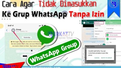 Cara tidak dimasukan ke grup whatsapp tanpa ijin