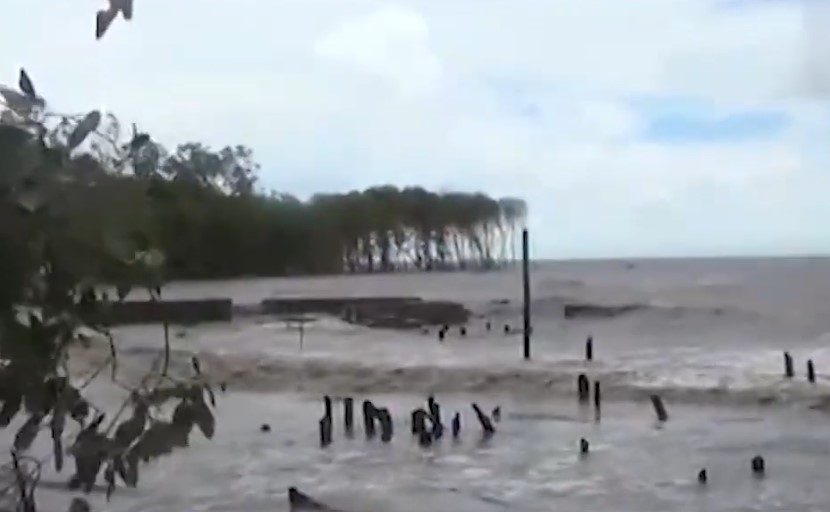 Hampir mayoritas Desa Kuala Karang di Kecamatan Teluk Pakedai masuk dalam kawasan hutan lindung. Status ini tampaknya menjadi salah satu hambatan rencana relokasi yang diinginkan lantaran Kuala Karang yang terkikis dengan abrasi. Foto: dok berkatnewstv