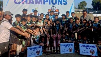 Next Bali Generation yang berhasil meraiih tiga tropi juara sekaligus di ajang turnament sepak bola Liga Anak Bali yang dihelat pada 30 September - 1 Oktober 2023